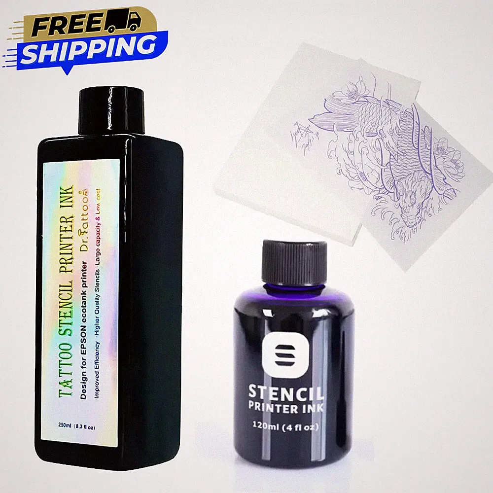 ECOTANK Inkjet Tattoo Transfer Stencil Printer Ink 4oz/8oz A4 Thermal Paper x500