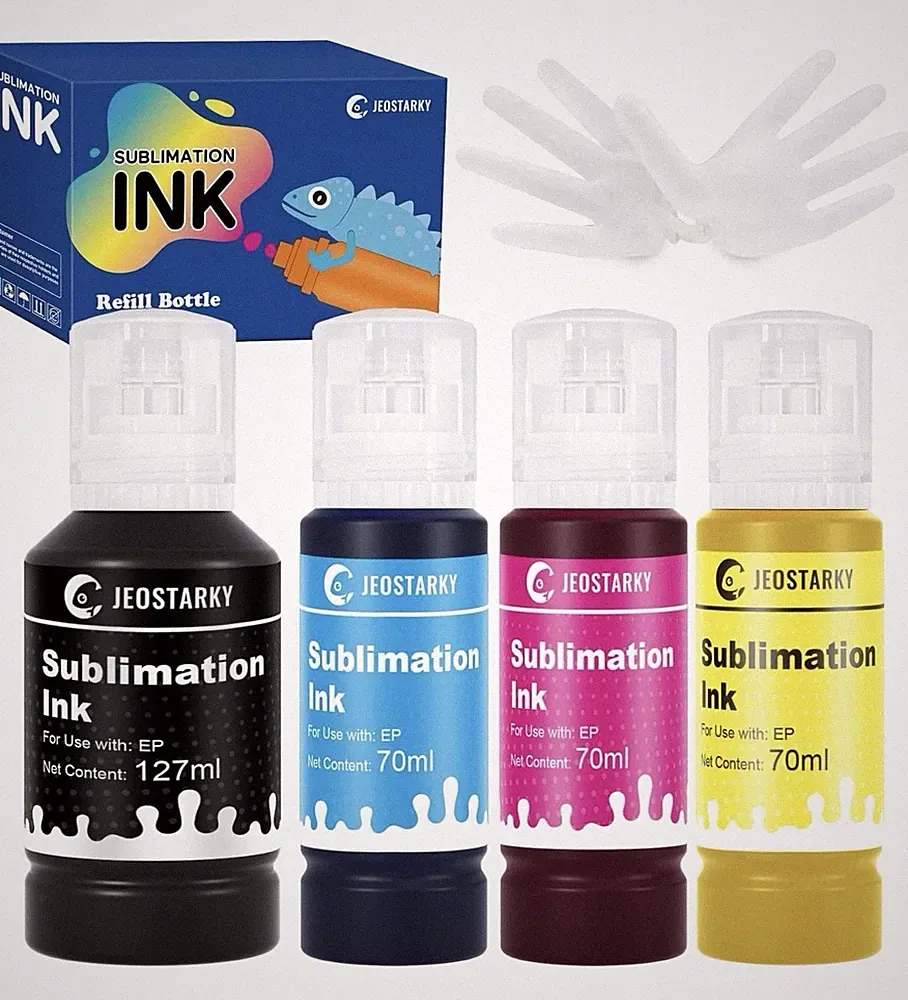 Hiipoo 440ML Sublimation Ink Refilled Bottlescompatible for ET2400 ET2720 ET2760