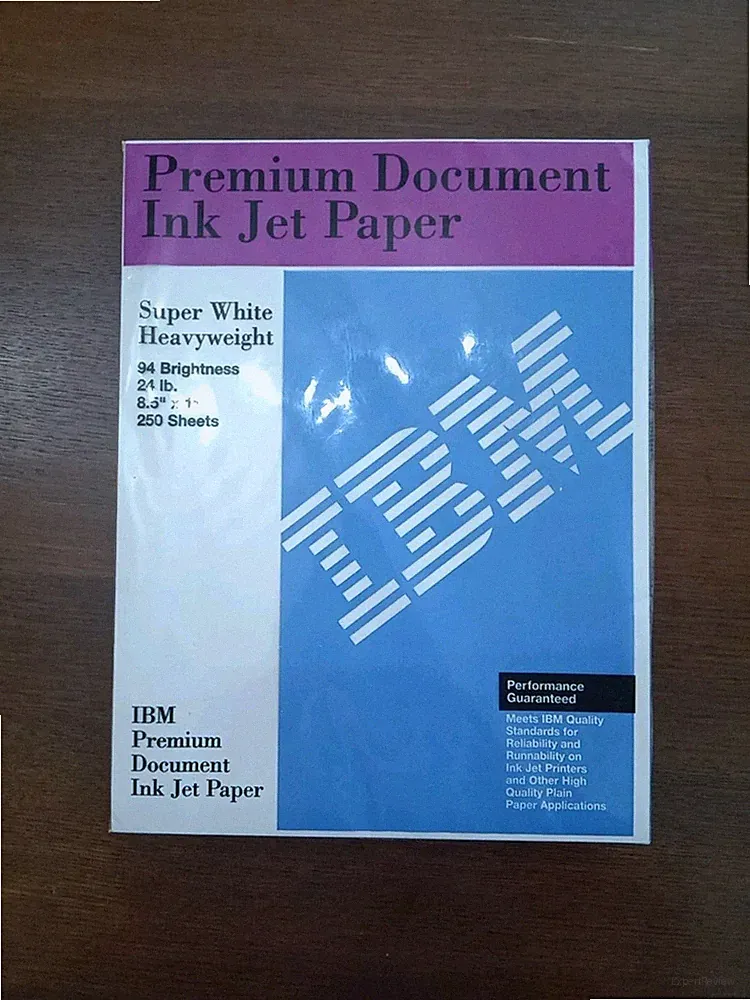 IBM Premium Document Ink Hey Paper Heavyweight Super White 250 Sheets 8.5”x11”