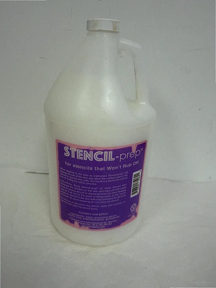 InkJet Stencil-Prep 1 One Gallon Bottle Tattoo Stencils Opened