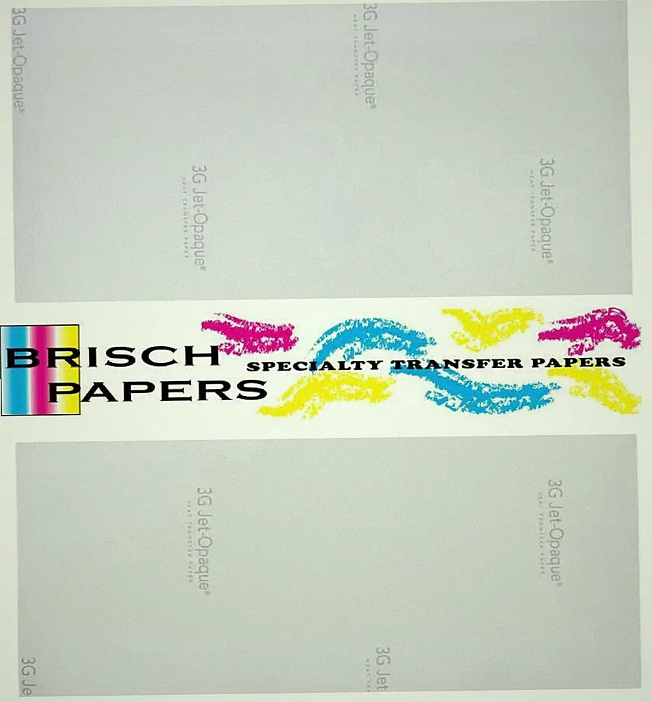 INKJET TRANSFER PAPER DARK FABRIC: NEENAH "3G JET OPAQUE" #9838 (11"x17") 100 CT