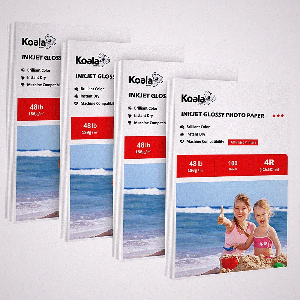 Koala Premium Photo Paper 4x6 Glossy 400 Sheet 48lb 180g Inkjet Printer Epson HP