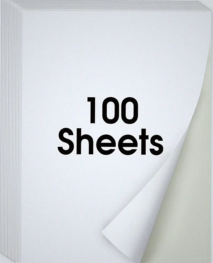 Koala Sticker Paper for Inkjet + Laser Printers 100 Full Sheets Shipping Label
