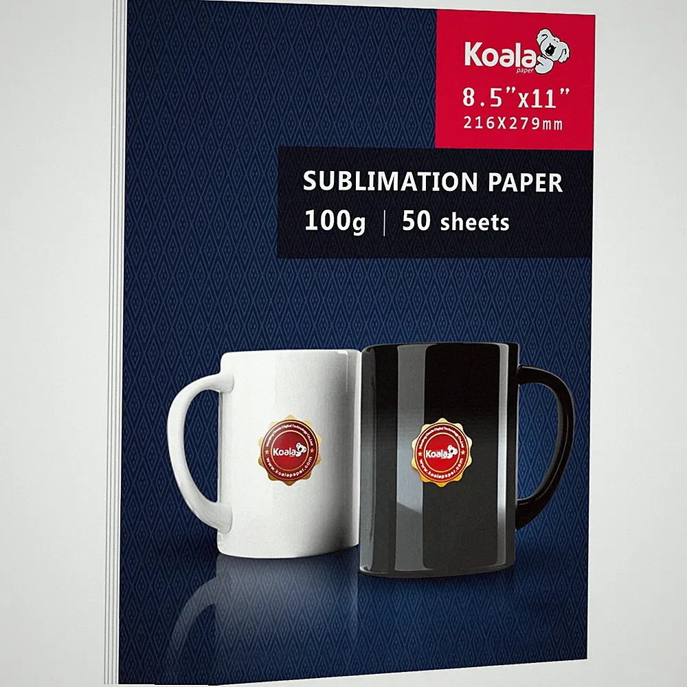 Koala Sublimation Paper 8.5x11 Inkjet Heat Transfer Cotton Poly T-shirt 100gsm