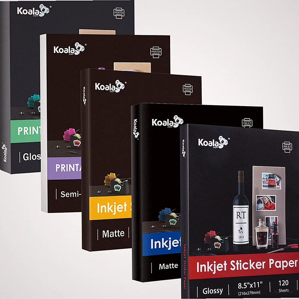 Lot Koala Sticker Paper for Printers - Glossy / Matte / Semi-Gloss/ Gold/ Pearl