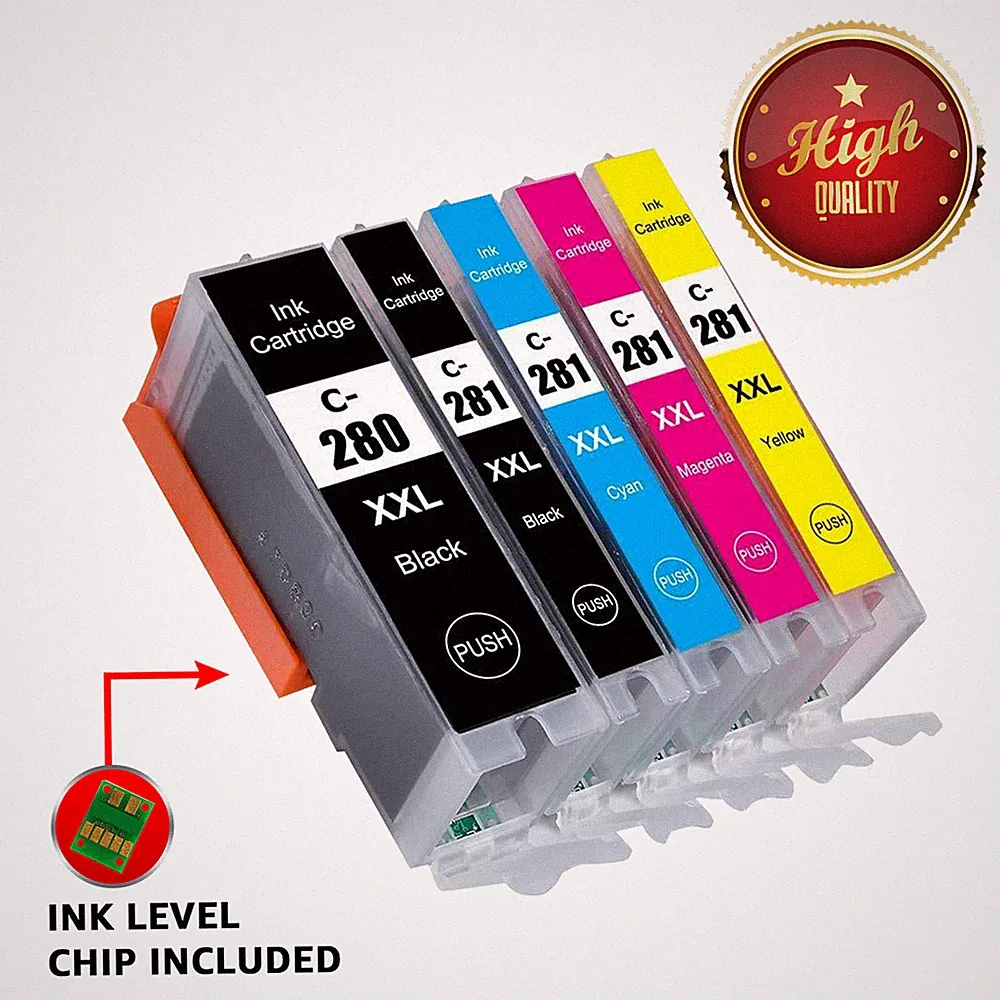 PGI 280 CLI 281 XXL Printer Ink Cartridges use for Canon TR8620A TS702A TR8520