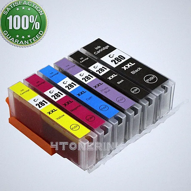 PGI-280 XXL CLI-281 XXL Ink Cartridge For Canon Pixma TS8120 TS9120 TS9520 T9521