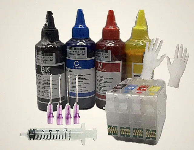 Refillable Ink Cartridge 812 XL +400ml Sublimation Ink for WF7840 WF7820 WF7310